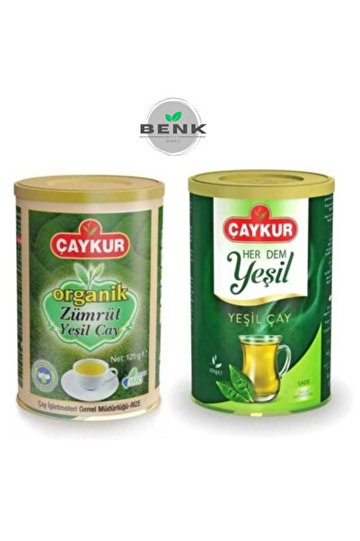 Çaykur ORGANİK ZÜMRÜT YEŞİL ÇAY 125gr. + YAPRAK YEŞİL ÇAY 150gr.