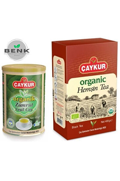 Çaykur ORGANİK ZÜMRÜT YEŞİL ÇAY 125gr. + ORGANİK HEMŞİN ÇAYI 400gr.