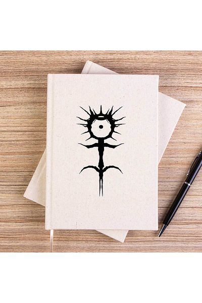 Z zepplin Ghostemane Logo White Unlined Canvas Notebook