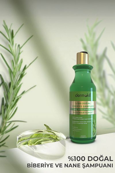 Dermokil 100% Natural Rosemary Hair Strengthening Shampoo 400 ml