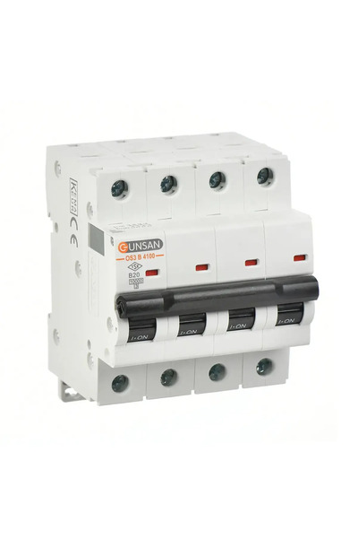 Günsan Valta Otomatik Sig.10kA C Tip 4P 20A