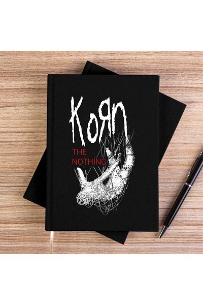 Z zepplin Korn the Nothing Black Black Canvas Notebook