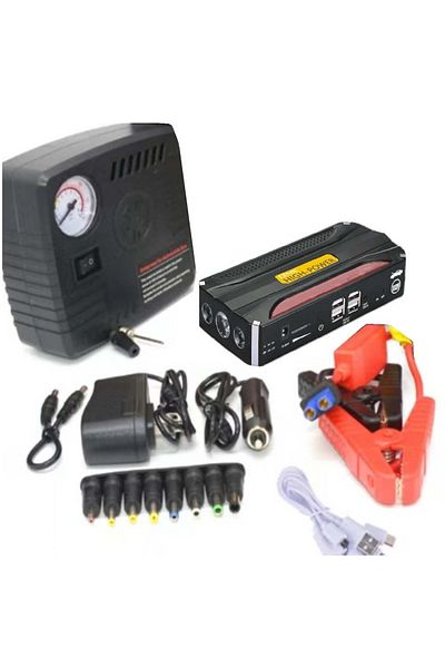 Denx DX1785 portable battery with car subscription for the car with a power of 20000 mAh + multi-use