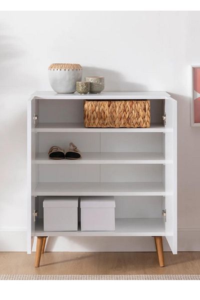Monte Sehpa Luce Shoe Cabinet White