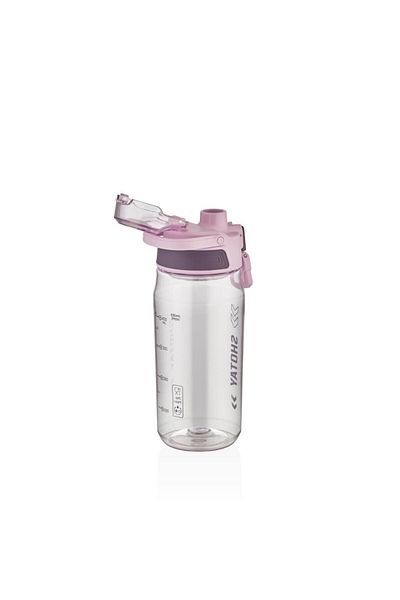 Shotay Transparent Motivational Flask 600 ml Water Bottle
