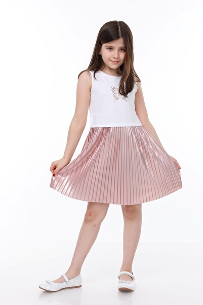 Neslice in İstanbul Neslice in Istanbul Girl's Stone Detailed Dress