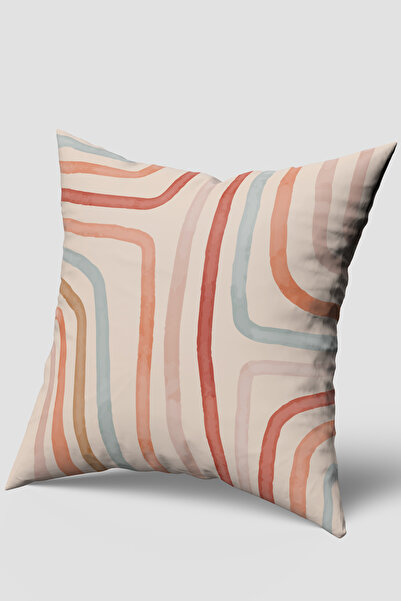 EsnafAli Κάλυμμα μαξιλαριού με μποέμ μοτίβο πολύχρωμο ριγέ