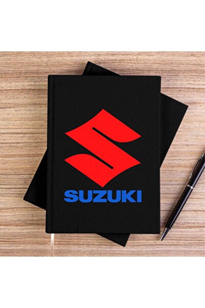CrowsGate Unlined Canvas Notebook with Suzuki Logo Text