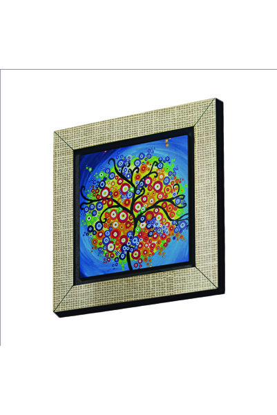 Souvenest زخرفة ثلاجة MDF مطبوعة على شكل شجرة Magnetkrg-149