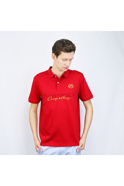 Giordano Men's Liquid Touch Badge Polo
