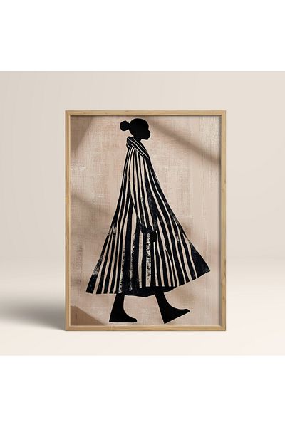 HOMEPACK Единична картина в дървена рамка, единичен плакат, картина TK/1391