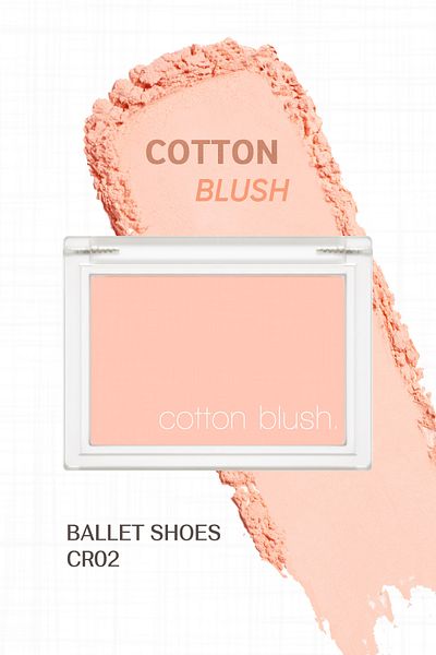 Missha Soft Textured Easy to Apply Blush Cotton Blusher (Ballet Shoes)