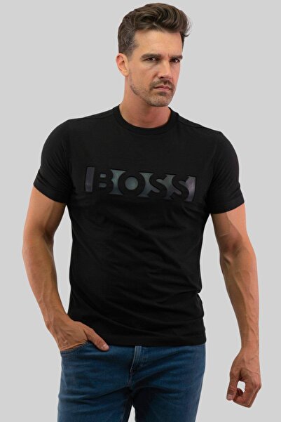 Hugo Boss Regular Fit Erkek T-shirt Siyah