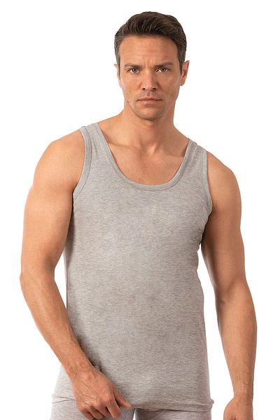 ÖZKAN underwear Men's Athlete - Pack of 6 100% Cotton Single Jersey Thick Strap Combed Cotton