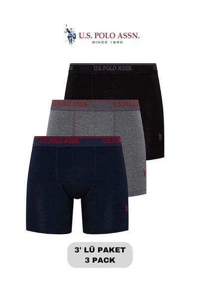 U.S. Polo Assn. Male, Licensed, Uspa, 3 Boxer Set (Boxed)
