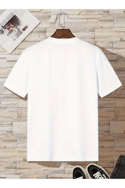 MORNİNG KİDS Tricou cu gât crew pentru fete-băieți cu zâmbet alb scris