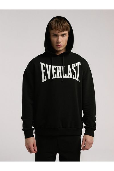 EVERLAST Мъжки суитшърт с качулка Ever Classics Comfort, черен