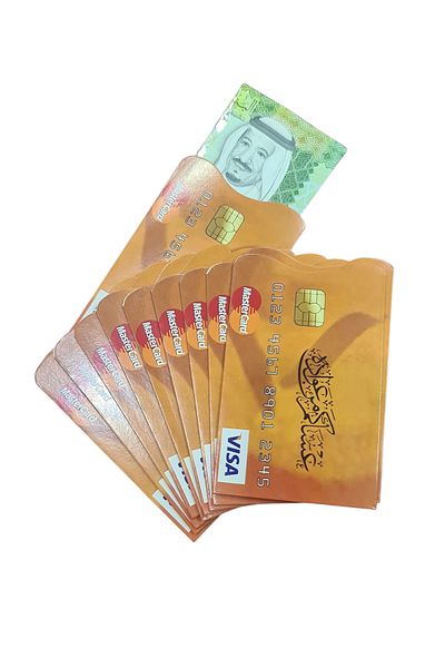 Generic كروت توزيعات عيدية على شكل بطاقة بنك 12 حبة