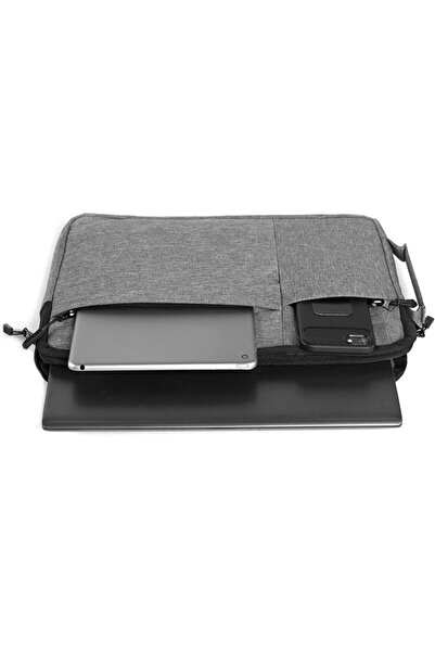 Polina Joensuu Macbook Air Pro 13 13.3  14 İnç Darbeye Karşı Korumalı Su Geçirmez Kılıf Gri