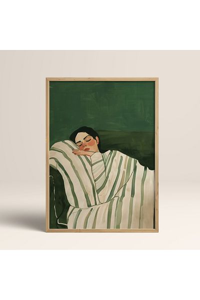 HOMEPACK Единична картина в дървена рамка, единичен плакат, картина TK/1393