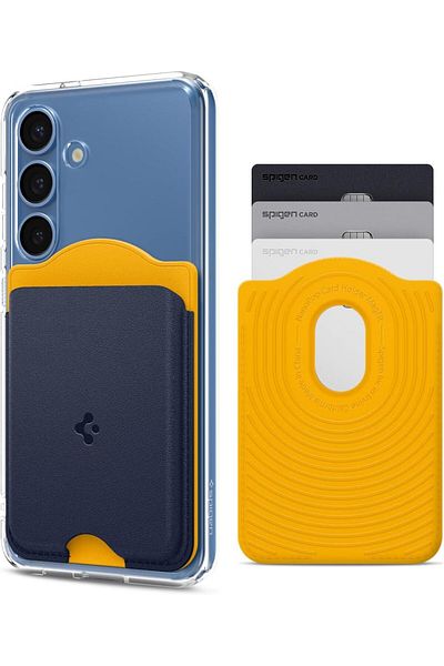 Spigen Nano Pop Magnetic 3 Card Holder for Samsung Galaxy S25 series iPhone series Blueberry Navy