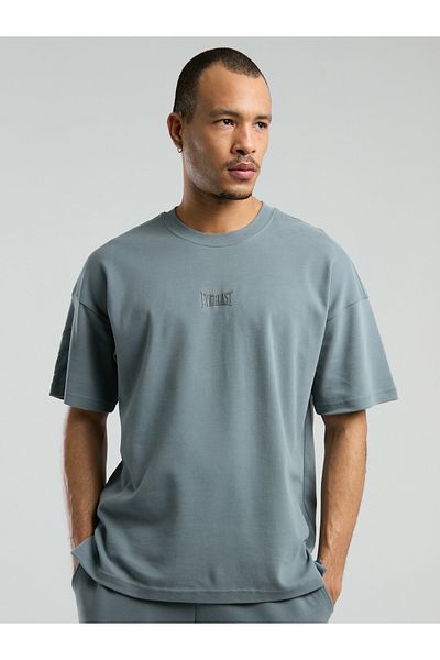 EVERLAST Ever Relaxed Oversize γκρι ανδρικό μπλουζάκι
