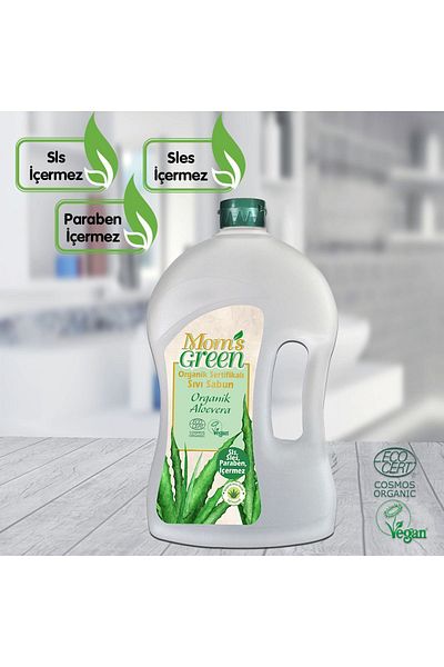 Mom's Green 1500 ml Organic Aloe vera Liquid Soap - Certified