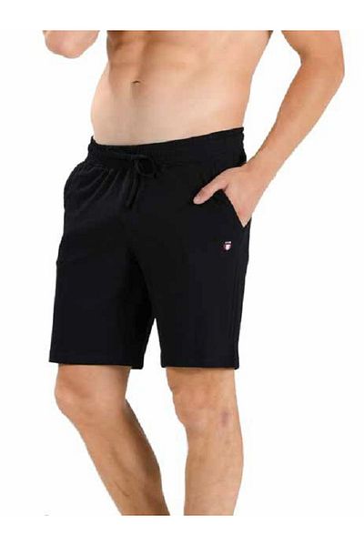 Jiber Ανδρικό χτενισμένο βαμβακερό σορτς Bermuda Navy Blue