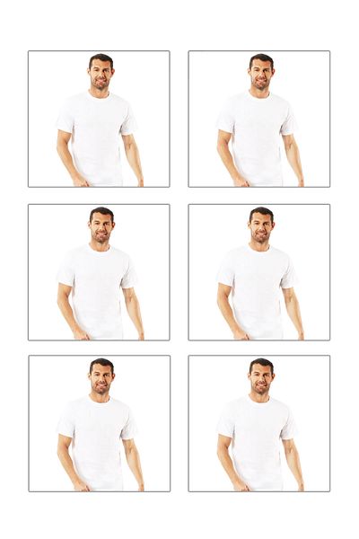 ÖZKAN underwear Özkan 0055 6 Pack Men's 100% Cotton Combed Flexible Comfortable Closed Collar Undershirt