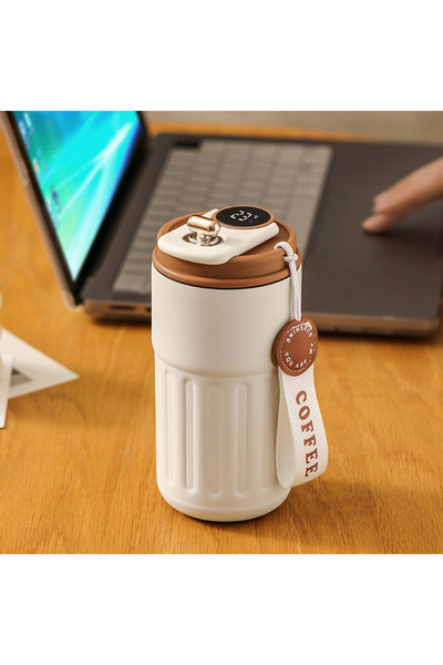 ASYA GIFTS Dereceli̇ Stainless Steel Thermos Mug 400 ml