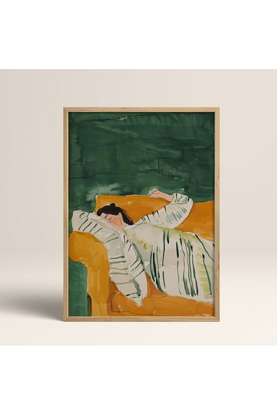 HOMEPACK Единична картина в дървена рамка, единичен плакат, картина TK/1390