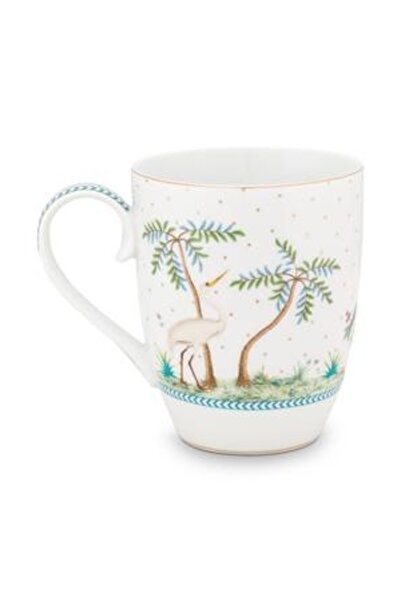 Pip Studio Set of 2 porcelain mugs, Pip Studio, 350ml, Jolie White collection