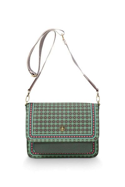 Pip Studio Geantă verde crossbody, 25x7x20 cm, colecția Clover, Pip Studio