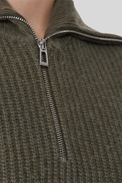 Hugo Boss Balıkçı Yaka Kadın Kazak Haki