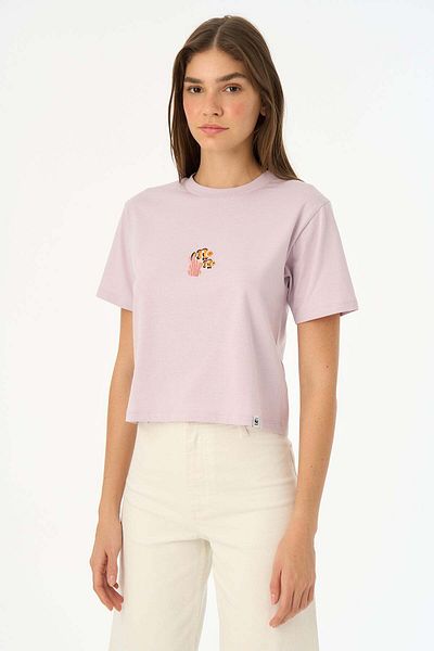 WWF Market Tricou pentru femei de culoare liliac Clownfish