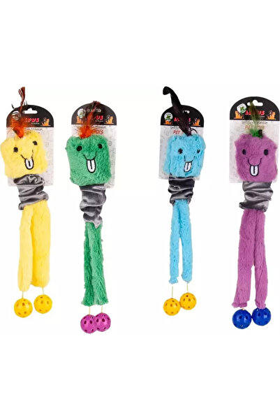 Mestore لعبة قطط وكلاب قابلة للتمدد بـ وبري كرة مزودة بزنبرك بألوان متنوعة 45...