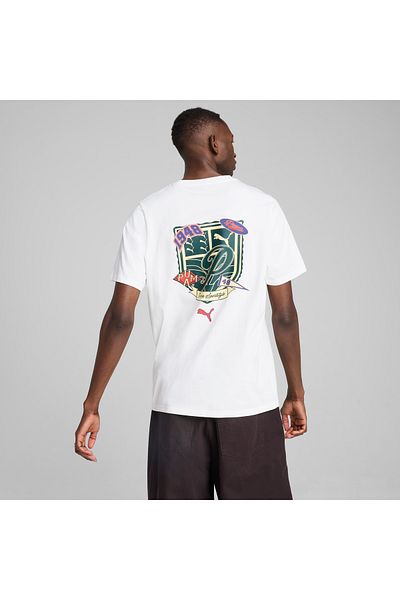Puma Мъжка спортна тениска Legacy Graphic бяла (629628-02)