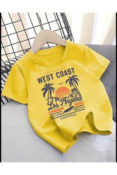 MORNİNG KİDS Παιδικό μπλουζάκι με στάμπα για αγόρια και κορίτσια Yellow West ...