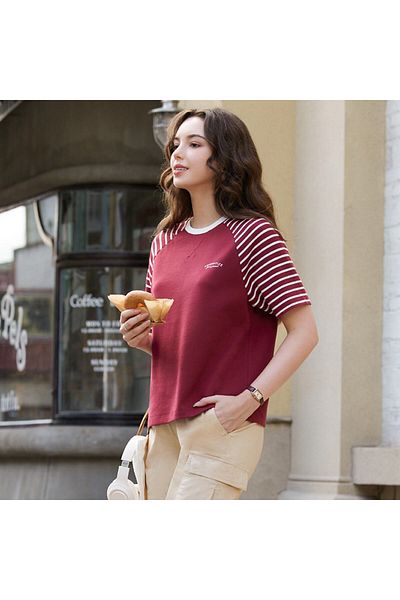 Giordano GIORDANO Women's Interlock Crewneck Tee
