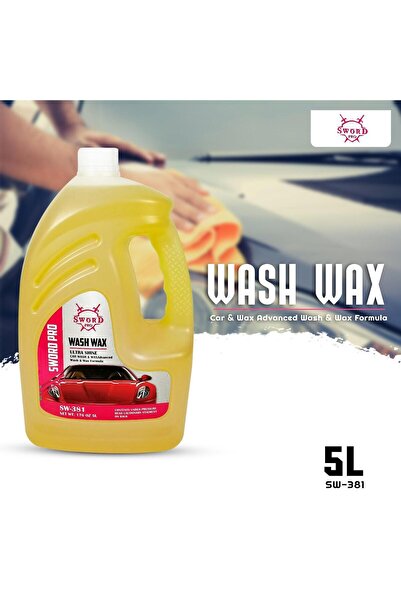 Sword Pro واش واكس ألترا شاين 5 لتر لغسيل السيارات والشمع بتركيبة متقدمة رغوة...