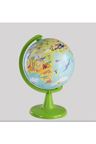 Gürbüz Dino World Küre 15 cm + 54 Parça Puzzle