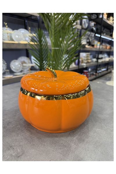 ACAR Orange Lid Porcelain Luxury Pumpkin 21 cm Size