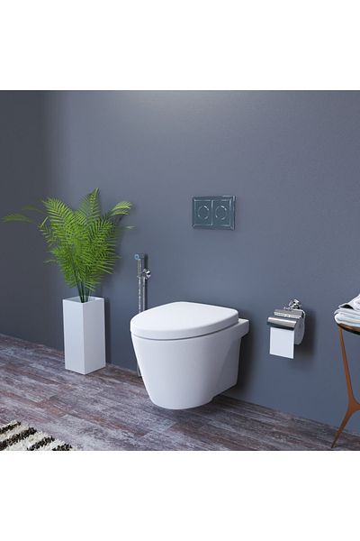 Saudi Ceramic MODEL-B Wall-Hung WC with 3L Flush – Stylish, Efficient, and Durable