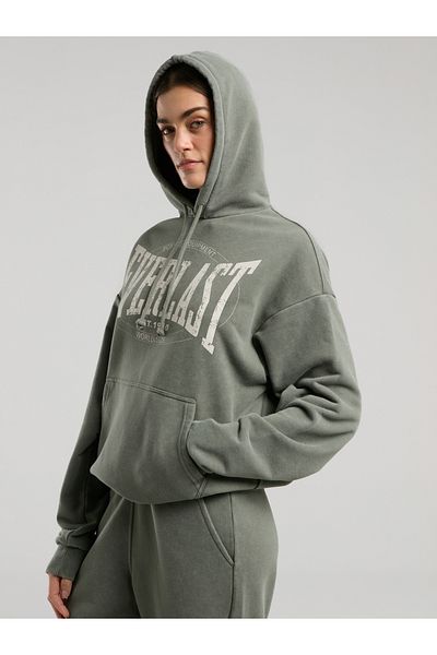 EVERLAST Hanorac cu glugă pentru femei Authentic Boxing Wmn Oversize Khaki