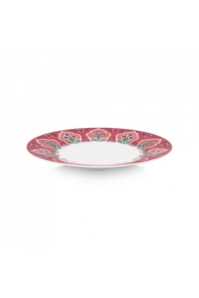 Pip Studio Porcelain plate, Pip Studio, Pink, 21cm, Flower Festival collection