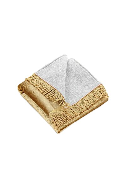 İhvan Gold Colored Sponge Thick Velvet Dowry Box - Gift Lined Box