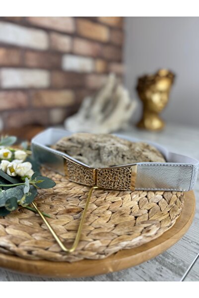 Abakka Gold tokalı lastikli kemer