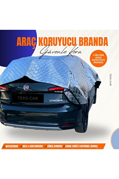 TEKS CAR Hatchback Model Uyumlu Universal 4 Mevsim Koruma Güneş-dolu&kar Koru...