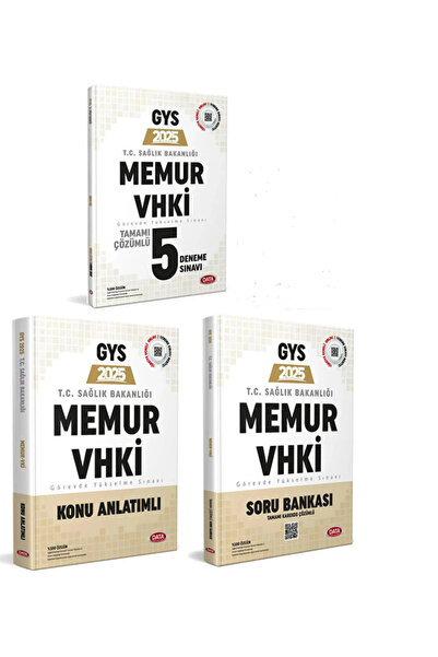 Data Yayınları 2026 Gys Sağlık Bakanlığı Memur Vhki Konu Soru Deneme Sınavı S...