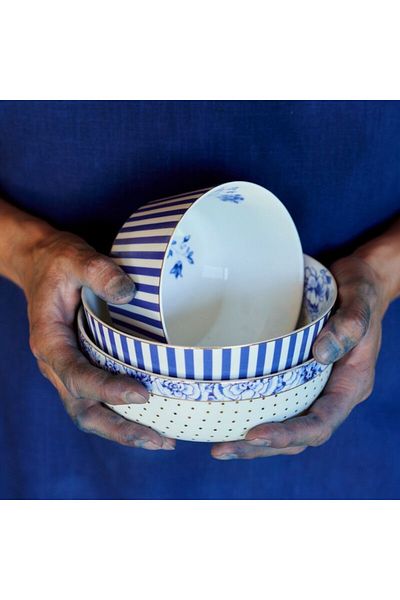 Pip Studio Porcelain bowl, Pip Studio, White, 15 cm, Royal White collection